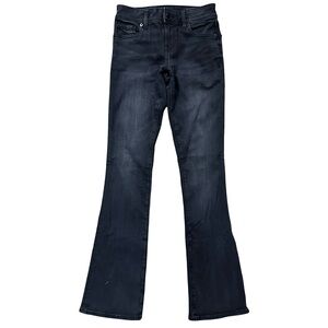 American Eagle Next Level Stretch Black Kickboot Jeans Size 000 Comfy Denim